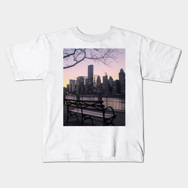 Roosevelt Island Kids T-Shirt by igjustin